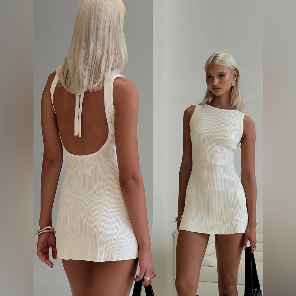 NWT Princess Polly MAYOK MINI DRESS CREAM